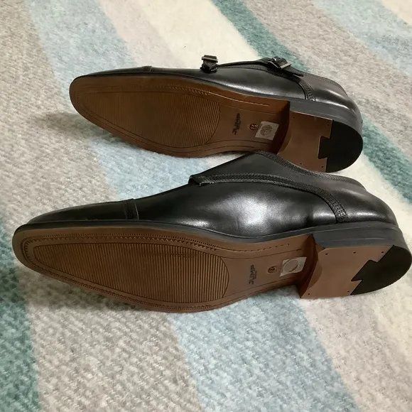 Jump New York Men's  leather shoes Manuel Double Monk Strap shoes
