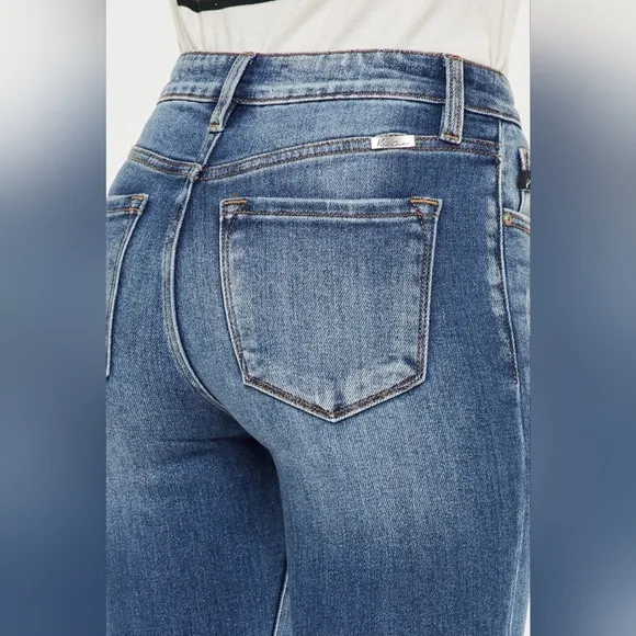 Just In!! Kancan High Waist Distressed Raw Hem Ankle Skinny Jeans
