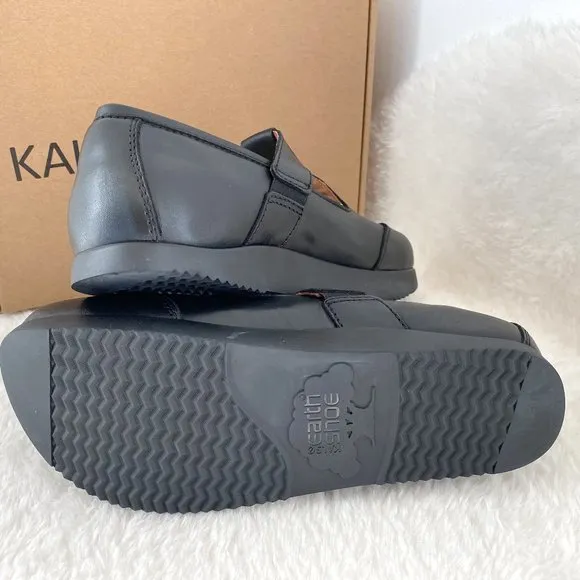 Kalso Women's Earth Shoes, Faroe Lotus, Leather Black, Size 7
