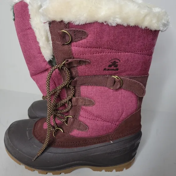 Kamik SnoValley 2 Maroon Women's Winter Boot SZ 6