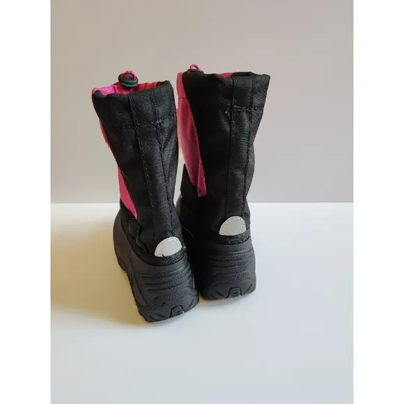 KAMIK Snowfox Snow Boots Kids Toddler Girls 11 Pink Black NEW