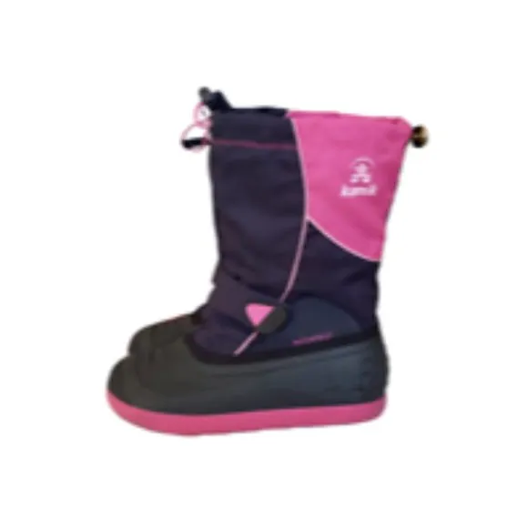 Kamik Winter Snow Boots Kids Pink Girls Size 5 Youth