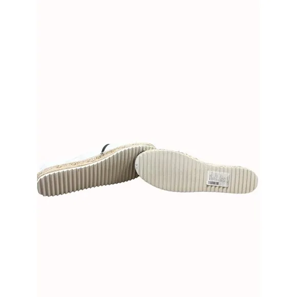 Karl Lagerfeld women’s white kitten theme espadrille shoes 10m SKU 6386