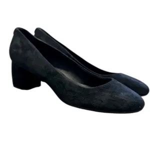 KATE SPADE Beverly black suede block heels size 10M with box