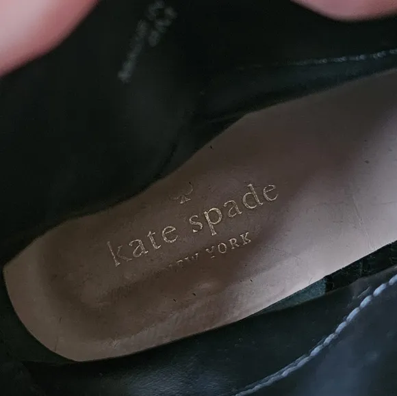 Kate Spade Black Suede Ankle Boots