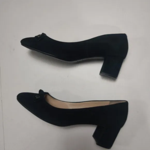 KATE SPADE New York Bernice Black Suede Block Heels