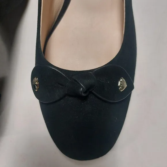 KATE SPADE New York Bernice Black Suede Block Heels