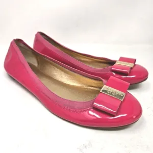 KATE SPADE Pink Pantent Leather Bow Ballet Flats 10M
