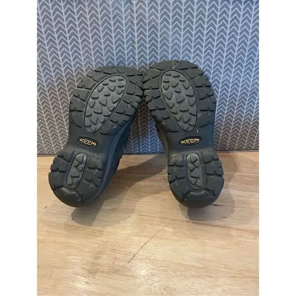 Keen Kaci II Shoes Womens Gray Leather Slip On Mule Driving 1020486