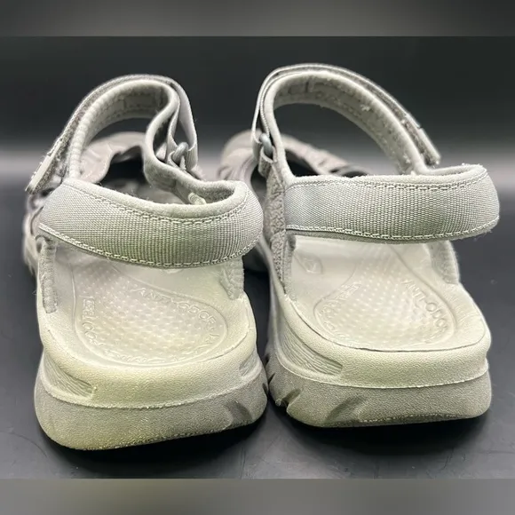 Keen- Rose,  Gray Strappy Sandals, Womens Size: 11, Adjustable velcro‎ straps
