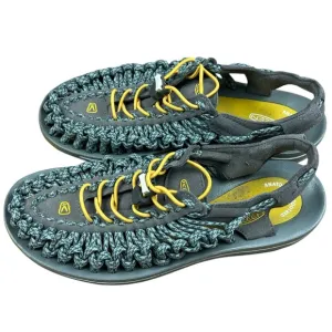 KEEN Uneek Sandals Men's US 8.5 Blue Yellow Woven Cord Water Comfort