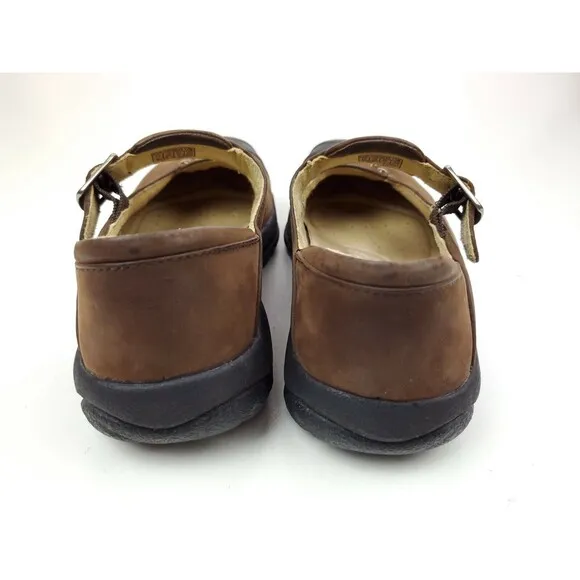 Keen Womens Leather Mary Jane Shoes w/ Buckle XT 0705 Brown Size 6.5