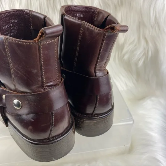 KENNETH COLE ANKLE BOOTS SHOES UPPER LEATHER SIZE 7 MAN