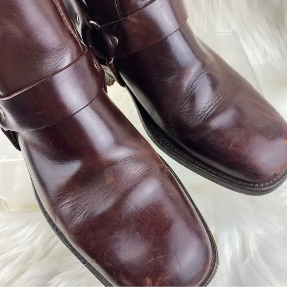 KENNETH COLE ANKLE BOOTS SHOES UPPER LEATHER SIZE 7 MAN