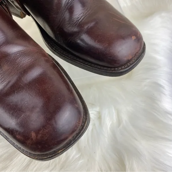 KENNETH COLE ANKLE BOOTS SHOES UPPER LEATHER SIZE 7 MAN