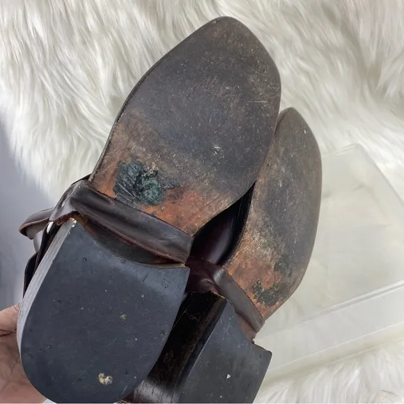 KENNETH COLE ANKLE BOOTS SHOES UPPER LEATHER SIZE 7 MAN