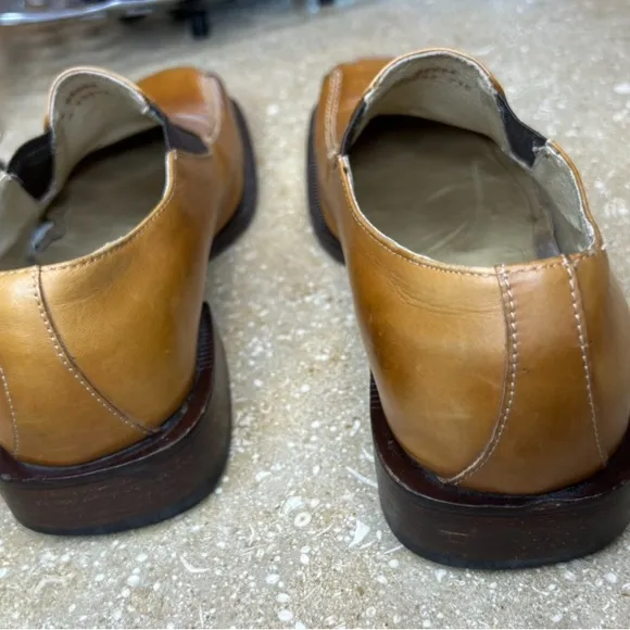 Kenneth Cole Men's Tan Leather Slip-On Shoes