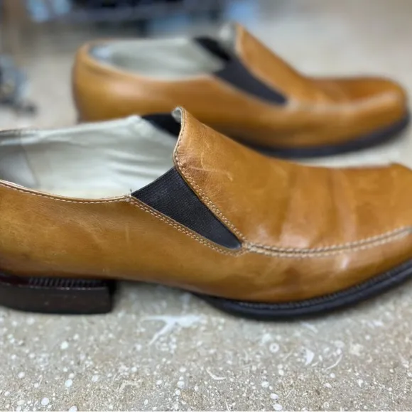 Kenneth Cole Men's Tan Leather Slip-On Shoes