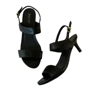 Kenneth Cole Reaction Women's Dee Two BandSlingback Sandals Black Size 11