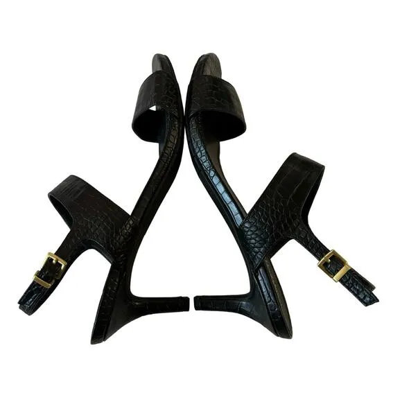 Kenneth Cole Reaction Women's Dee Two BandSlingback Sandals Black Size 11
