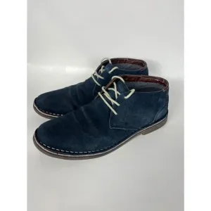 Kenneth Cole Shoes boots Mens 8.5 M Blue Suede Desert Sun Chukkas Hipster