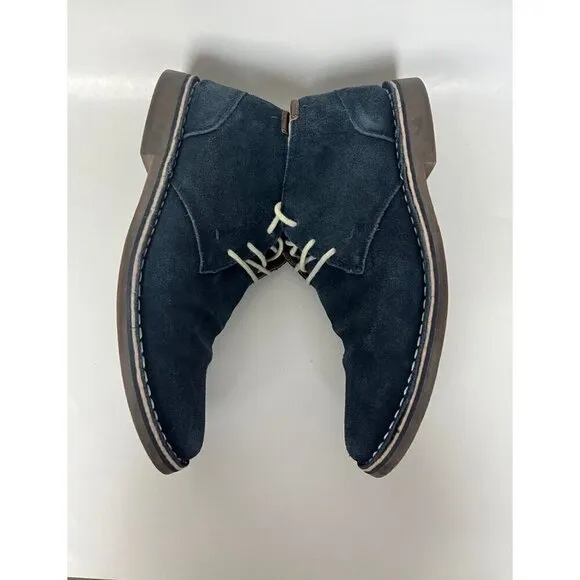 Kenneth Cole Shoes boots Mens 8.5 M Blue Suede Desert Sun Chukkas Hipster