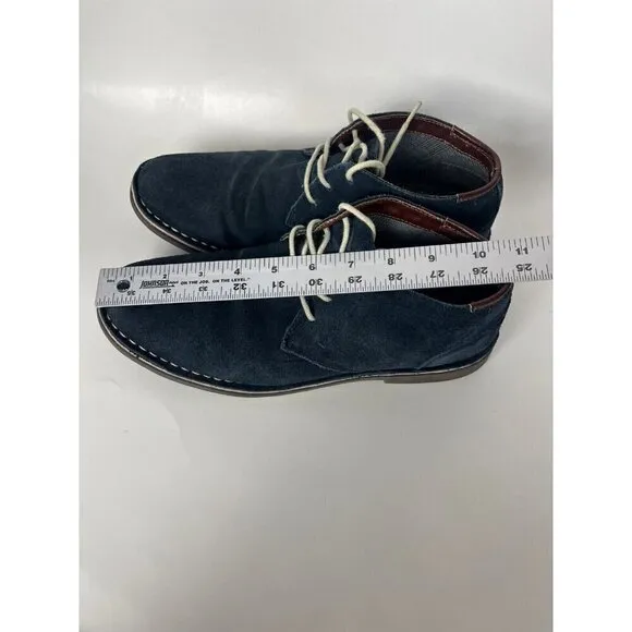 Kenneth Cole Shoes boots Mens 8.5 M Blue Suede Desert Sun Chukkas Hipster