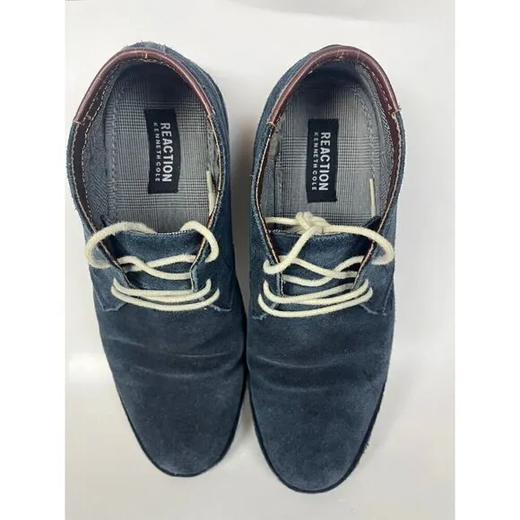 Kenneth Cole Shoes boots Mens 8.5 M Blue Suede Desert Sun Chukkas Hipster