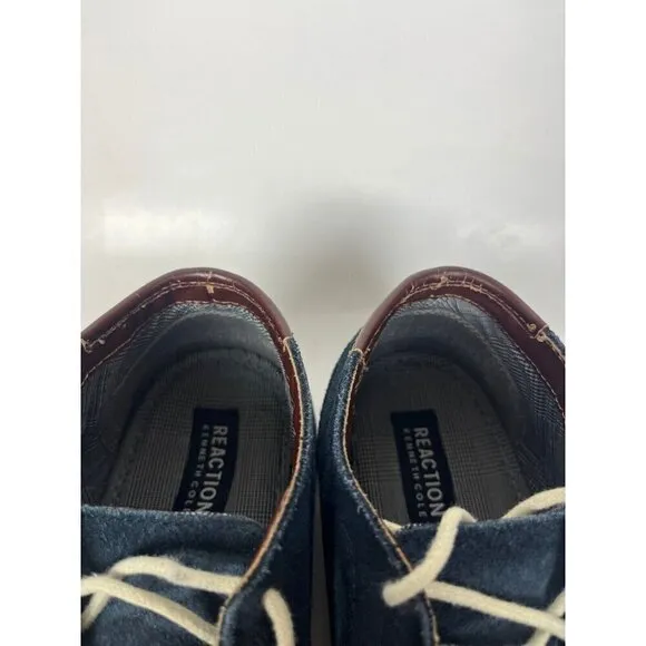 Kenneth Cole Shoes boots Mens 8.5 M Blue Suede Desert Sun Chukkas Hipster