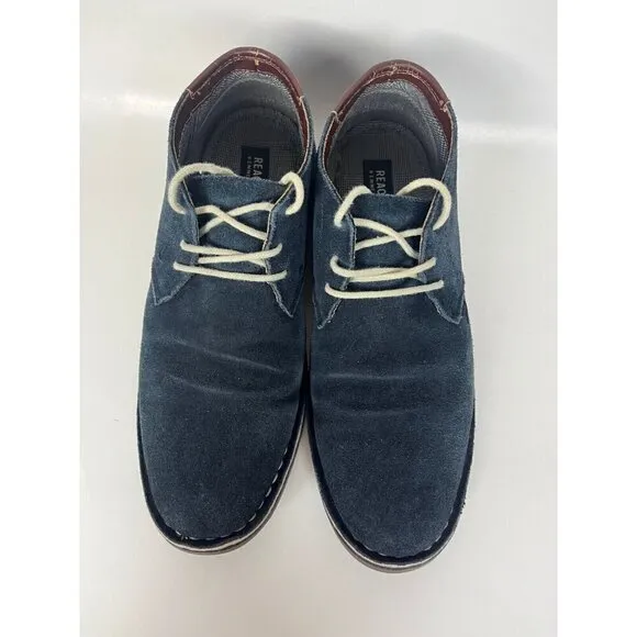 Kenneth Cole Shoes boots Mens 8.5 M Blue Suede Desert Sun Chukkas Hipster