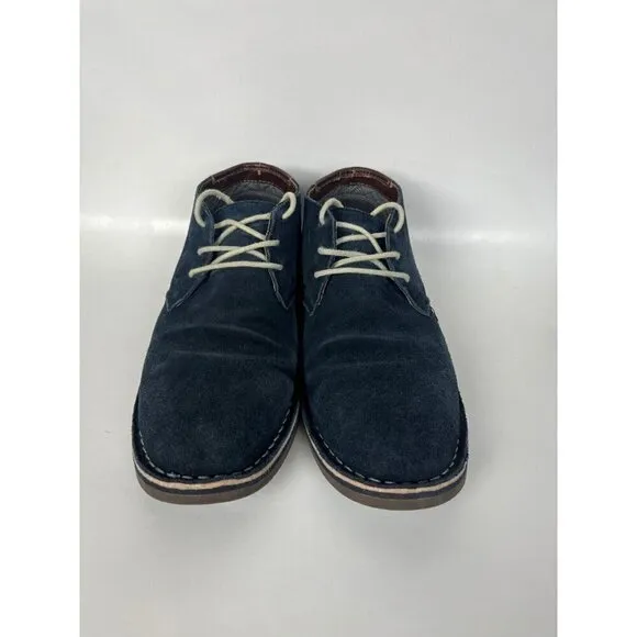 Kenneth Cole Shoes boots Mens 8.5 M Blue Suede Desert Sun Chukkas Hipster
