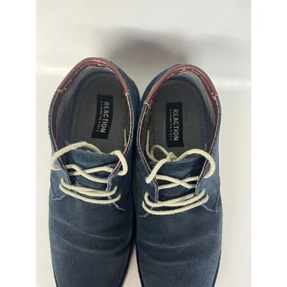 Kenneth Cole Shoes boots Mens 8.5 M Blue Suede Desert Sun Chukkas Hipster