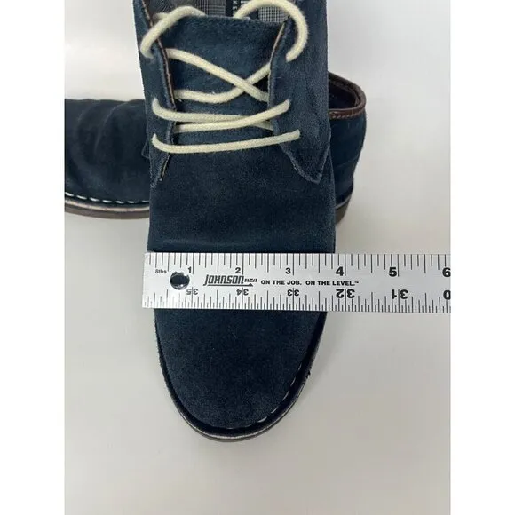 Kenneth Cole Shoes boots Mens 8.5 M Blue Suede Desert Sun Chukkas Hipster