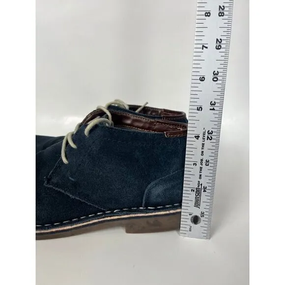 Kenneth Cole Shoes boots Mens 8.5 M Blue Suede Desert Sun Chukkas Hipster