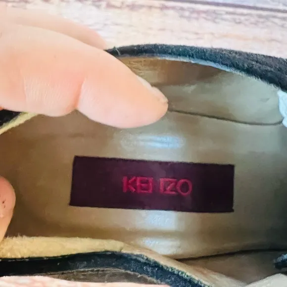 Kenzo Victorian Style heels with ribbon lace up front size‎ 36.5 made in italy