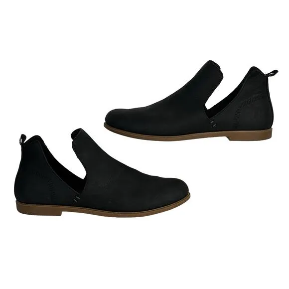 Kodiak Women's Boots Low Rider SZ 9.5 V Cut Ankle Bootie Black Slip On Leather