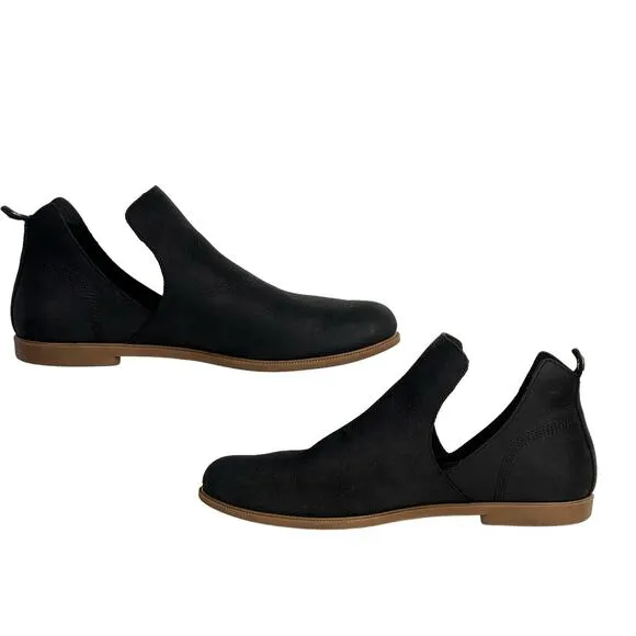 Kodiak Women's Boots Low Rider SZ 9.5 V Cut Ankle Bootie Black Slip On Leather