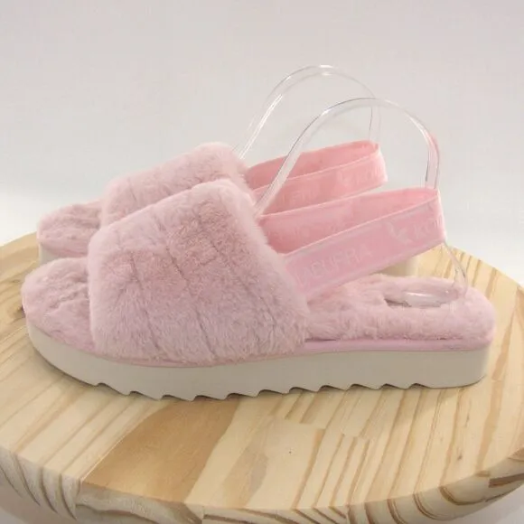 Koolaburra UGG Soft Pink fuzz'n Furry Women's Sandals