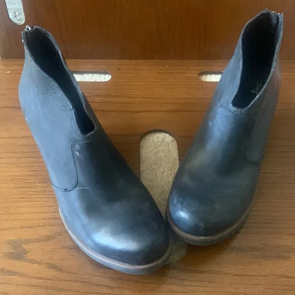 Kork-Ease GEMINI Ankle Boots Women’s 10 Black Korks