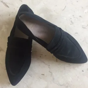 𝅺Kurt Geigen black suede shoes/flats. Sz 37