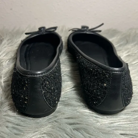 Kurt Geiger London Brixton Ballerina Black Elegant Ballet Flats Size EU40 / US 9