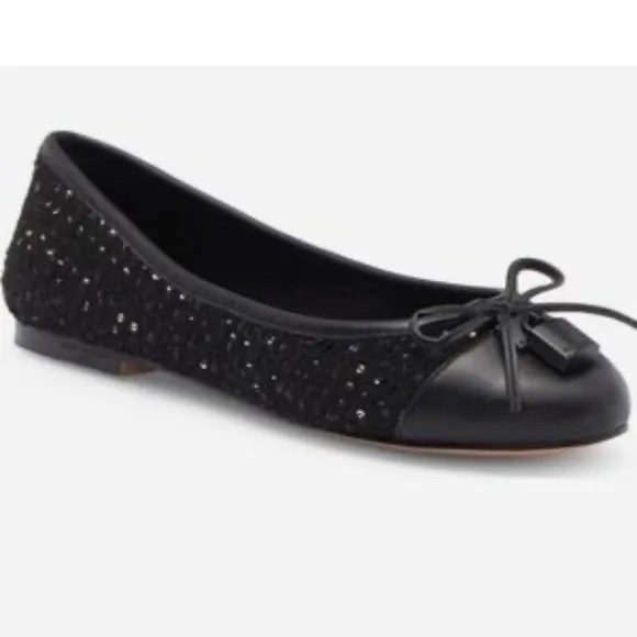Kurt Geiger London Brixton Ballerina Black Elegant Ballet Flats Size EU40 / US 9