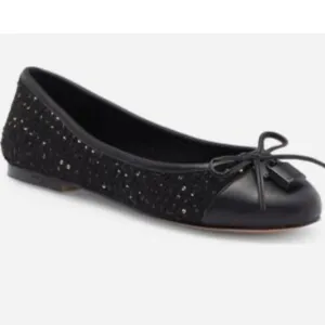 Kurt Geiger London Brixton Ballerina Black Elegant Ballet Flats Size EU40 / US 9