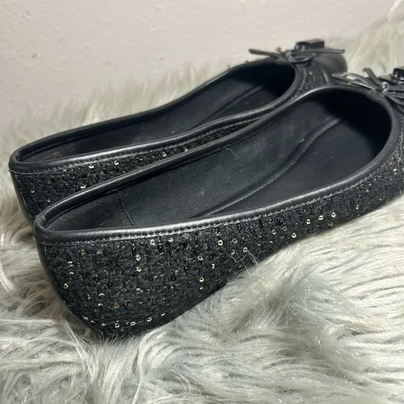 Kurt Geiger London Brixton Ballerina Black Elegant Ballet Flats Size EU40 / US 9