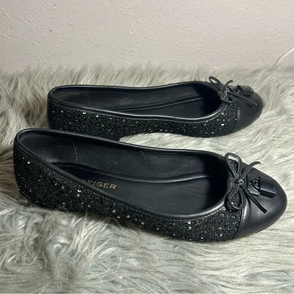 Kurt Geiger London Brixton Ballerina Black Elegant Ballet Flats Size EU40 / US 9