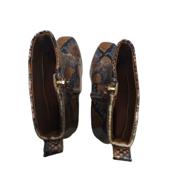 Kurt Geiger London Daxon boots Women's 38 Colorful snakeskin print Gold heels