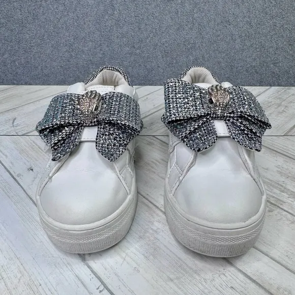 Kurt Geiger Mini Laney Bow Girls Size 12M Crystal Designer Shoes Slip On