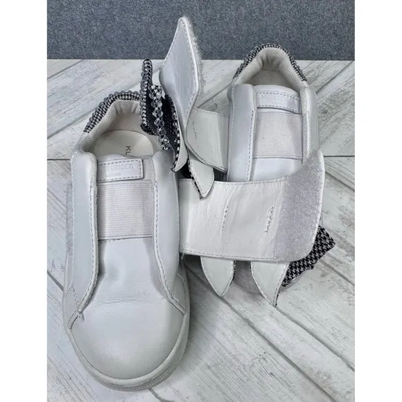 Kurt Geiger Mini Laney Bow Girls Size 12M Crystal Designer Shoes Slip On
