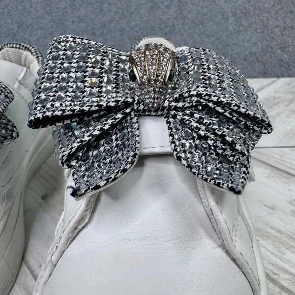 Kurt Geiger Mini Laney Bow Girls Size 12M Crystal Designer Shoes Slip On