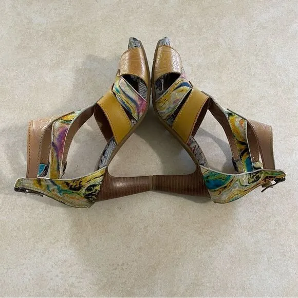 L’ artiste by spring step Brooke Shooties heel sandal shoes size 37 women’s Art